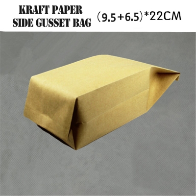 5 pcs Supplies Gusseted Brown Kraft Paper foil Oolong Tea Bags Best Reusable Herbal Tea Packaging